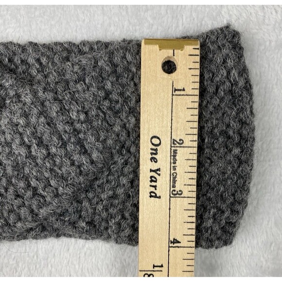 Andes Gifts Alpaca Merino Wool Twist Front Ear Warmer Headband Gray Peru NWT - Picture 7 of 7